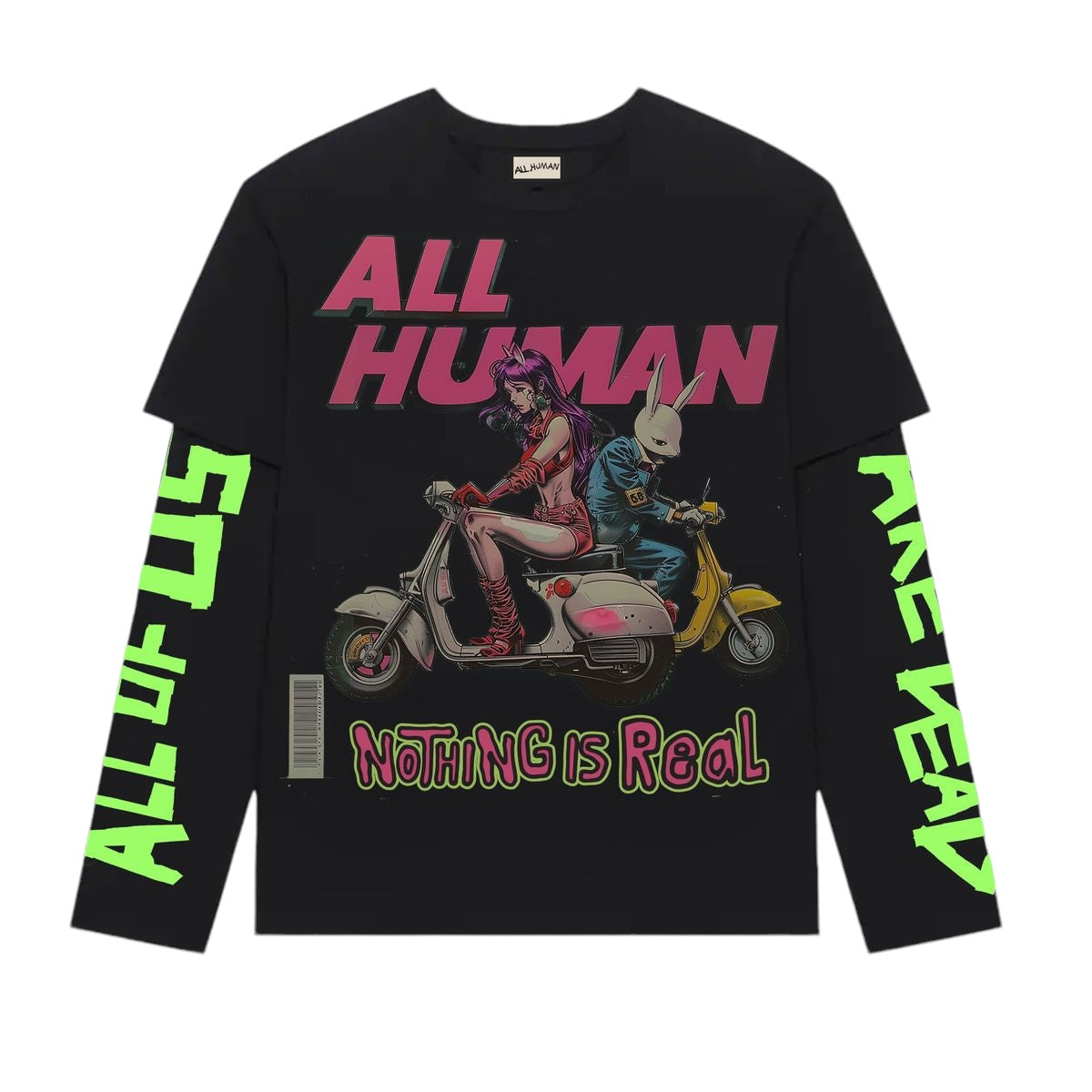 All Human "Chasin Pu$$y" Long-sleeve T-Shirt