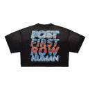 First Row "Post Human" Women’s Crop T-Shirt