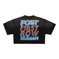 First Row "Post Human" Women’s Crop T-Shirt