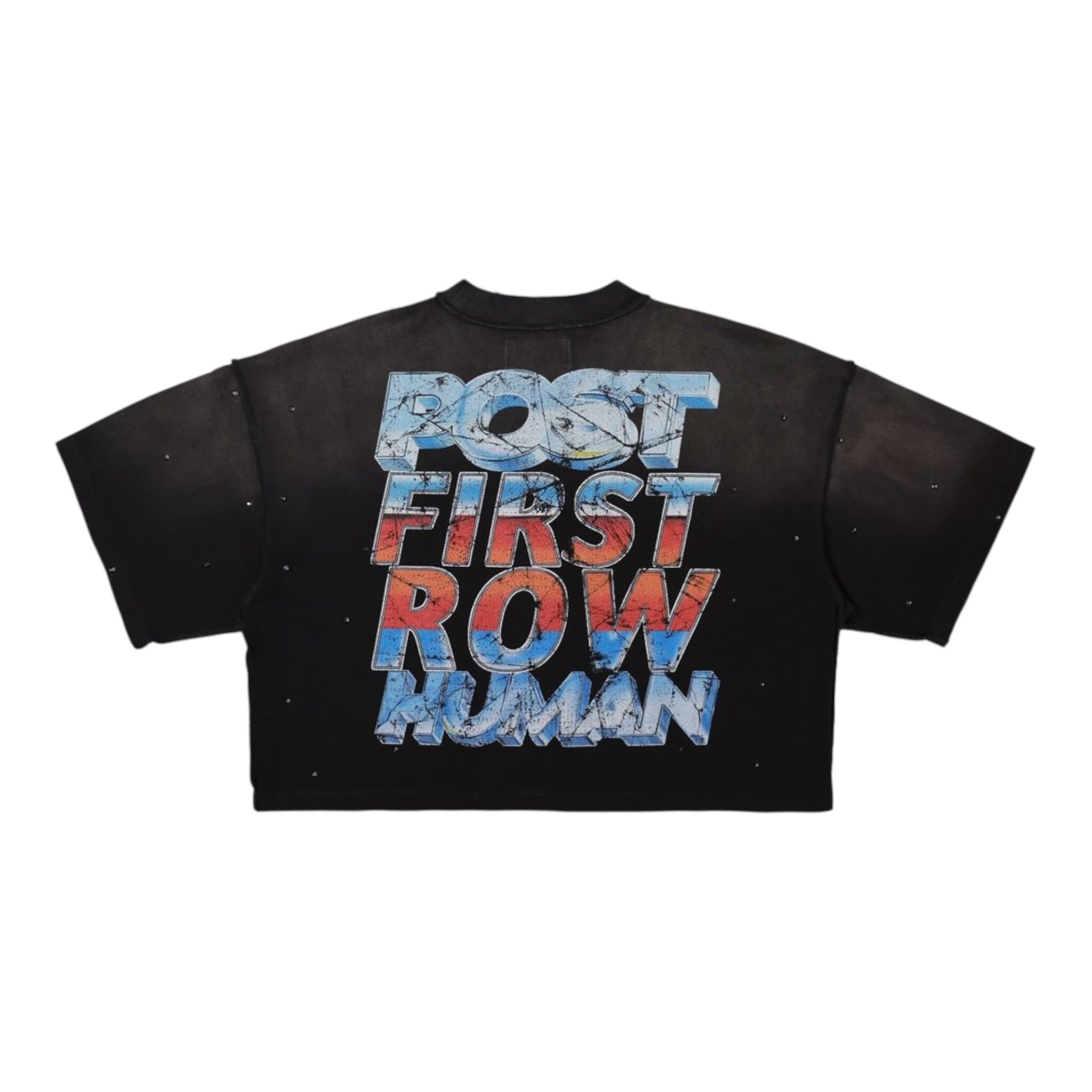 First Row "Post Human" Women’s Crop T-Shirt