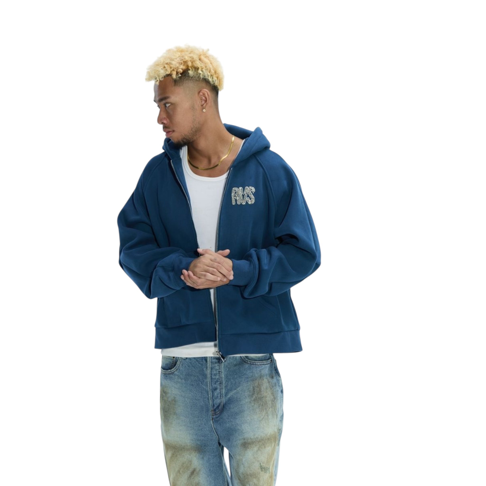 RVS Labs "Etoile" Rhinestone Hoodie