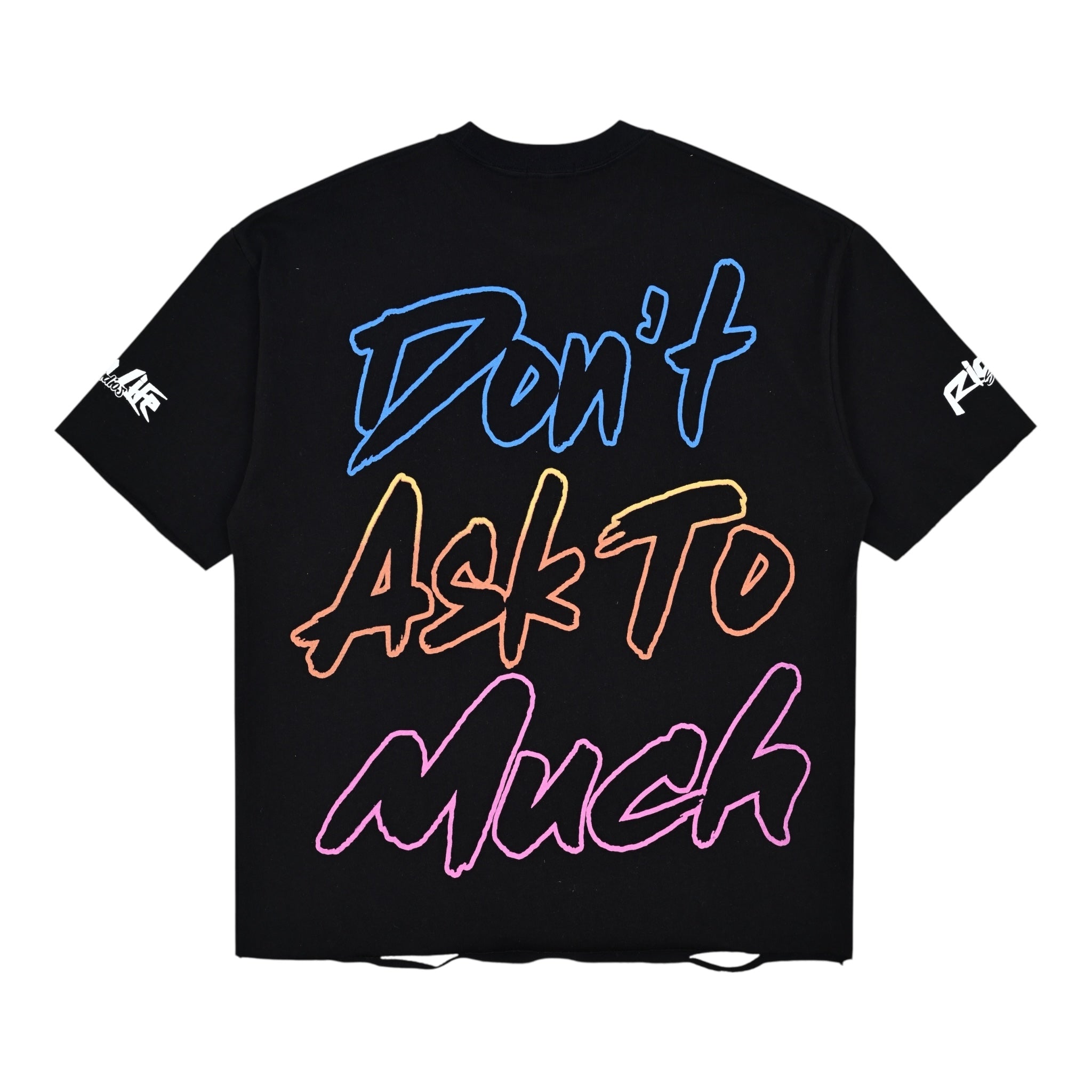 Rich Life "Money Talk" Distressed Cropped T-Shirt